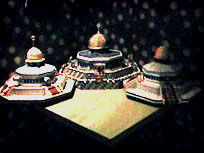 Photo: Craftwork made by detainees on exhibit, 'The Dome of the Rocks'