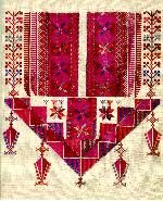 Front part of Palestinian dress