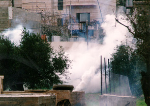 Photo: Tear gas fired into nearby homes
