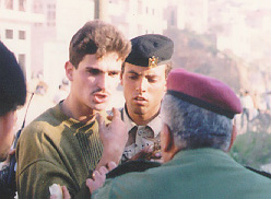 Photo: Scuffle with Palestinian police