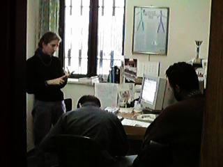 Photo of Cathi in her office