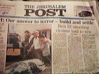 Photo of newspaper headlines