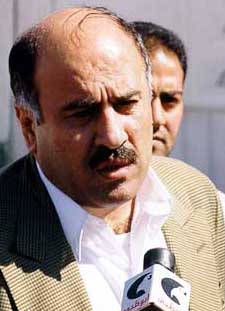 Photo: Jibril Rajoub at the press conference