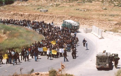 May 8 march to roadblock