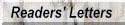Readers Letters
