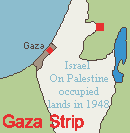 خريطة قطاع غزة