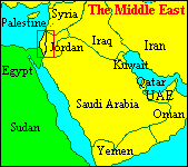 خريطة الشرق الأوسط