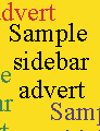 Sample sidebar advert