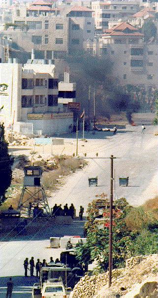 Photo: same scene from Israeli side of the checkpoint