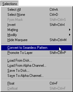 Selctions|Convert to Seamless Pattern